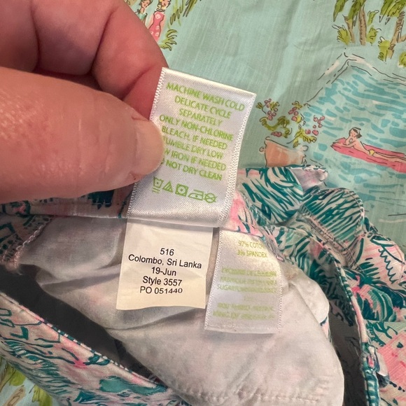 Lilly Pulitzer Buttercup Stretch Colorful Camelflage Size 6 EUC RARE - Picture 3 of 6